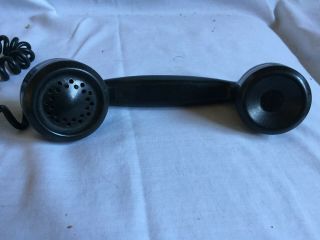 VINTAGE BLACK AUTOMATIC ELECTRIC MONOPHONE ROTARY DIAL TELEPHONE Z22406 - 1 3