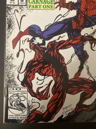 Spider - Man 360,  361,  362,  362 2nd,  363,  Cameo,  1st,  2nd,  3rd Carnage 3