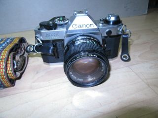 vintage Canon AE - 1 35mm camera w/ FD 50mm 1.  4 lens 2
