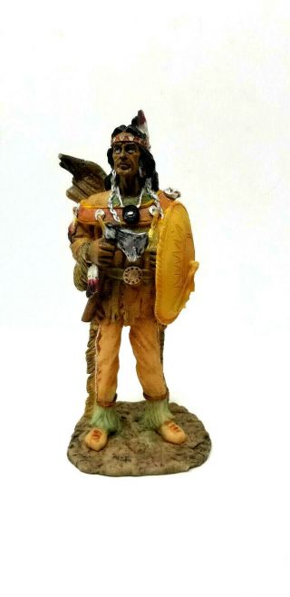 Hand Painted Native American Indian Figurine