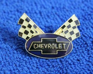 Chevrolet Checkered Flag Hat Lapel Pin Accessory Camaro Impala Vette Truck Gm