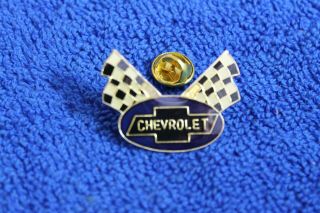 Chevrolet Checkered Flag Hat Lapel Pin Accessory Camaro Impala Vette Truck GM 2