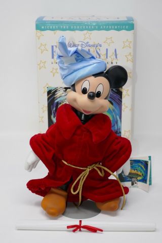 Walt Disney Fantasia 50th Anniversary Mickey Mouse Sorcerer Apprentice Doll