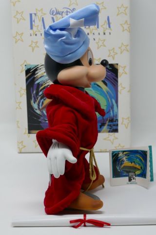 Walt Disney Fantasia 50th Anniversary Mickey Mouse Sorcerer Apprentice Doll 3