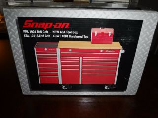 Snap - On Tools Mini Rolling Toolbox Bank Diecast Classic Style Red Krl1001/1011a
