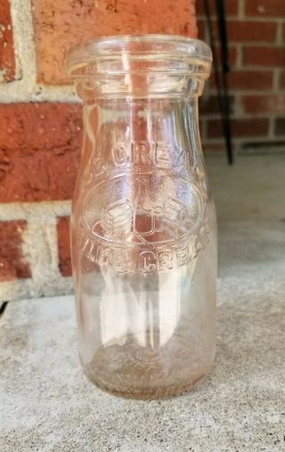 Vintage Banquet Dairy Products Milk Bottle Embossed Ice Cream Indianapolis 1/2 P