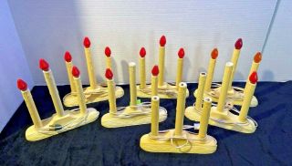 Vintage Electric 3 Light Window Candle Christmas Candolier Candelabra