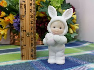 Enesco Morehead Holly Babes Easter Babies In Bunny Suit With Egg