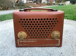 Vtg Advance Schools Inc.  Portable Transistor Am Radio Heathkit? Watch Video