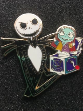Disney Pin Dsf Dssh Nightmare Before Christmas Jack Sally Jack In The Box Le 300
