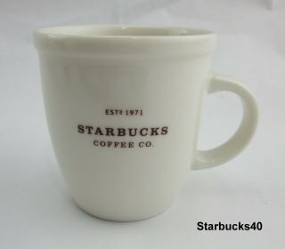 Starbucks Coffee 3 Oz Mini Abbey Espresso Mug Cup 2006 White S40