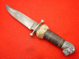 Vintage Puma Made In Germany 8 - 3/4 " Fixed Blade Kansas Jack Scout Knife