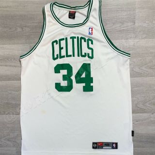 Nba Jersey Boston Celtics Paul Pierce Nike Authentic Sz 48 Vtg White Home Walker