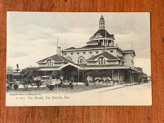 Tx Texas,  San Antonio,  City Market,  Rotograph A 17673,  Ca 1905
