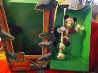 1994 Mr.  Christmas Mickey Mouse Tree Topper Turns & Waves Needs Light Bulb