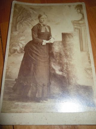 Vintage Cabinet Photo Actress On Stage From Late 1800 