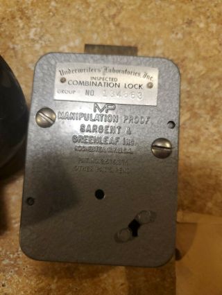 Vintage Sargent & Greenleaf MP 3672 Safe Lock Kit N.  O.  S 3