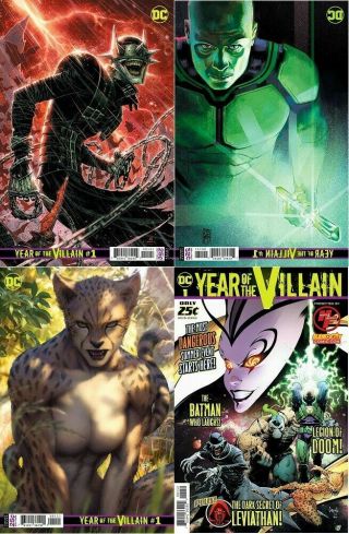 Dc Comics Year Of The Villain 1 All Four Covers 1:250,  1:100,  1:500 Maay03