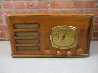 Vintage Delco Tube Radio Model R6015 For Display Led Nightlight