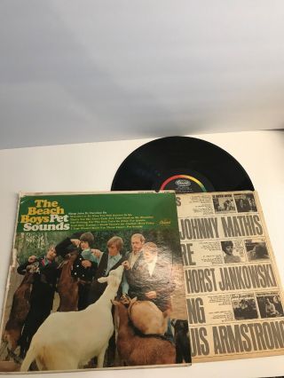 Rare Vintage The Beach Boys Pet Sounds Lp 1966 1st Vinyl.