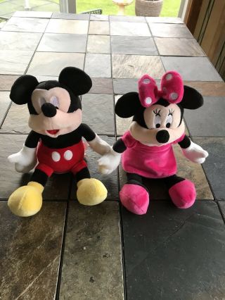 Disney Mickey & Minnie Mouse 9 " Plush Coin Banks
