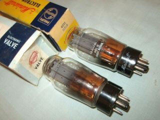 Pair Vintage English Gz32 Rectifiers For Quad Ii Valve Audio Amps/ Both Test