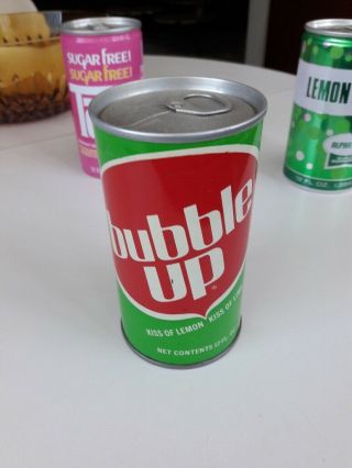 1972 70s Bubble Up Soda Can Empty Air Steel Vintage Pop Pull Tab