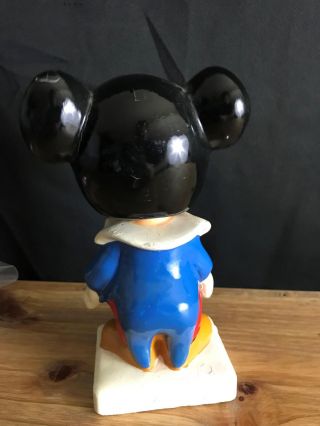 VINTAGE 1960 ' s DISNEY Disneyland Mickey Mouse Porcelain 6.  5 
