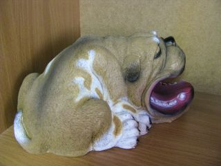 Bulldog Coin Bank Yawning Dog Pet Statue Indoor Saving Piggy Money Box Adult Kid 2