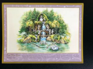 Snow White Grotto Disneyland Park Concept Art Wed Wdi Calendar Print John Hench