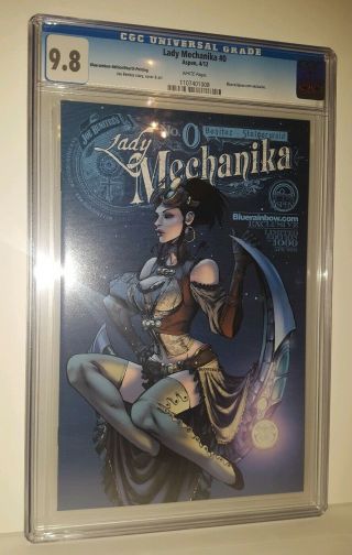 Lady Mechanika 0 Cgc 9.  8 Bluerainbow Variant : Low Print Run At Only 1000