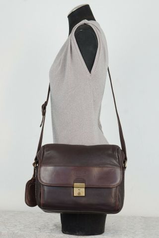 Vintage Contax G1 Series Brown Leather Camera Bag Crossbody Bag