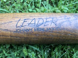 Vtg 1950s JOHNNY MIZE H&B Louisville Slugger Baseball Bat 35” Uncracked HOF 2