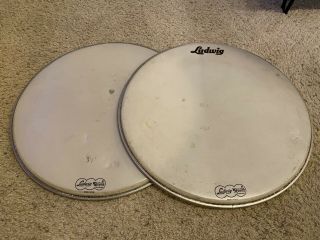 1960s Vintage Ludwig Weather Master 20 Inch Smooth Drum Heads