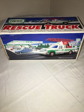 Hess Truck 1994 Rescue Toy Emergency Gasoline Collectible
