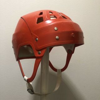 Jofa Hockey Helmet 23551 Gretzky Style Red Okey Classic Vintage Injury