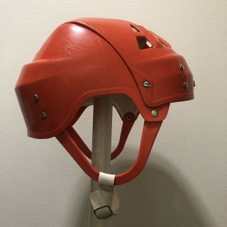 JOFA hockey helmet 23551 Gretzky style red okey classic vintage INJURY 2
