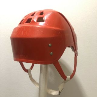 JOFA hockey helmet 23551 Gretzky style red okey classic vintage INJURY 3