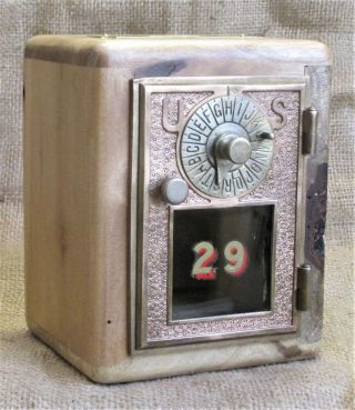 Post Office Door Bank 29 - Dial&point Door - 1896 Rare - Spaulted Myrtle