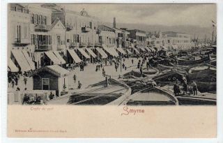 Trafic Du Port,  Smyrna: Turkey Postcard (c47922)