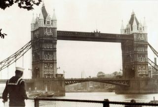 1926 Photo Aerial Tower Bridge Crossing River Thames In London England