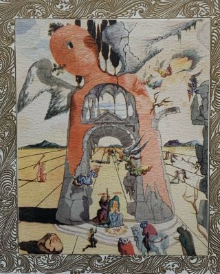 Vintage Salvador Dali Print Three Kings Surrealist Dada Hallmark 2