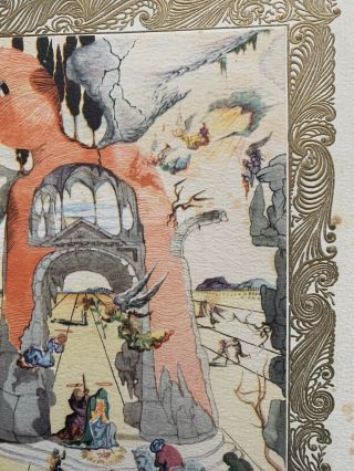 Vintage Salvador Dali Print Three Kings Surrealist Dada Hallmark 3