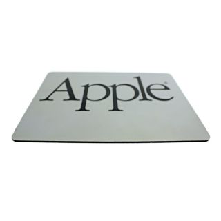 Vintage APPLE Mouse Pad | Text Logo | MACINTOSH | Gray & Black | 7x9 in 3