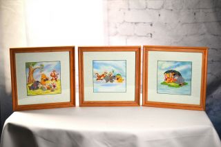 Three Disney Winnie The Pooh 100 Acre Wood Child At Heart 9x9 Picture Art Prints