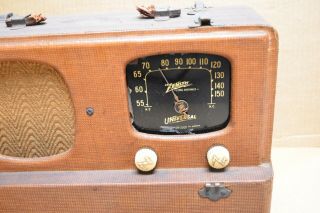 Vintage 1940 ' s Zenith Tube Radio Model 5G500 - For Restoration 3