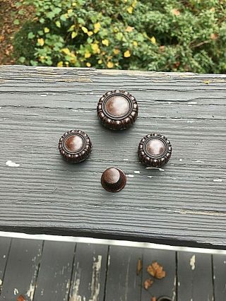 Complete Set Of Bakelite Knobs For Philco 90 Cathedral Tube Radio