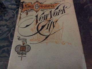 Vintage King’s Color Graphs Of York City,  1910