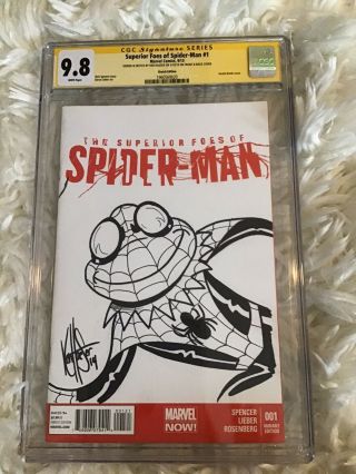 Superior Foes Of Spider - Man 1 Cgc Ss 9.  8 - Dynamic Forces Sketch Edition