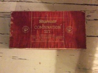 Vintage L.  S.  Starrett Co.  Combination Set No 434 - 12” Smooth - Finish Box